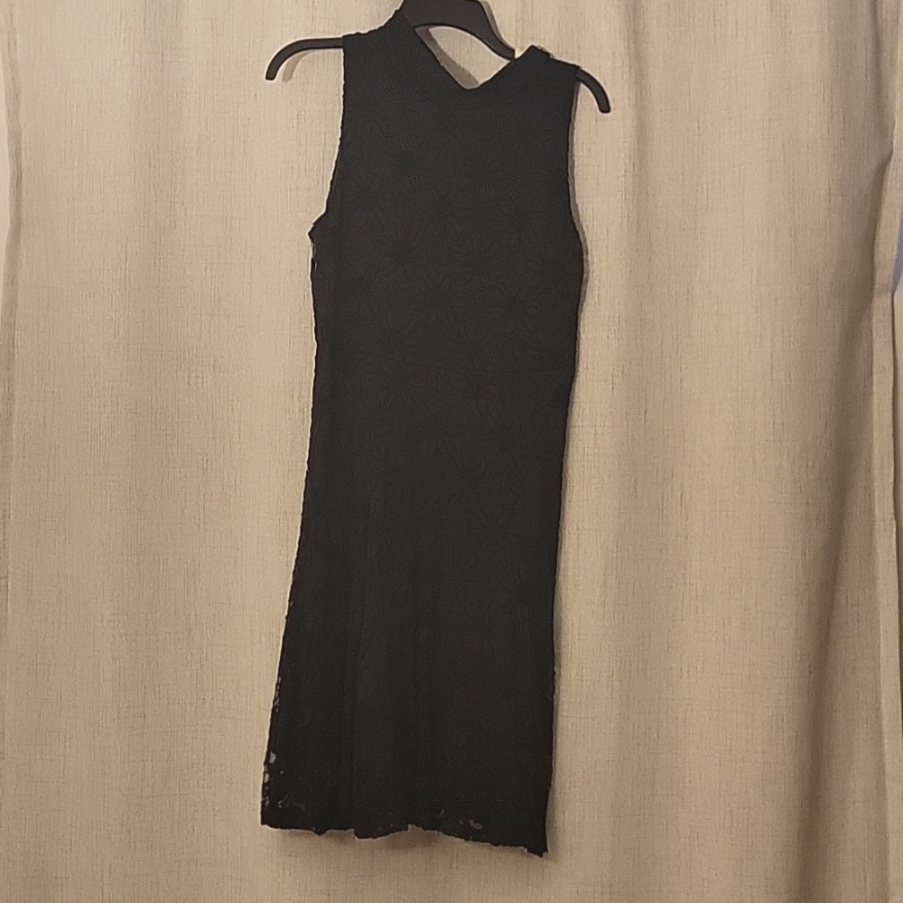 Black Flower Lace Dress